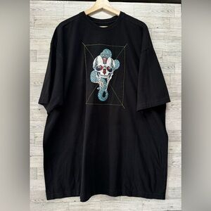 Black Label men’s T shirt, black, size 5XL